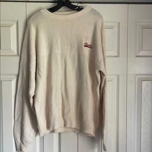 Alaska vintage knitted oversized cream off white sweater